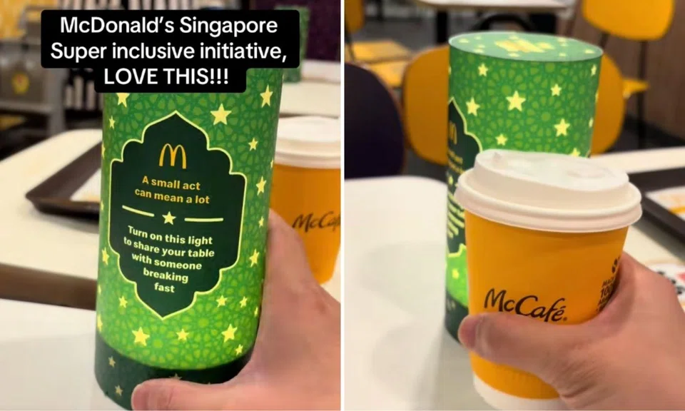 A customer praised McDonald's for the initiative.