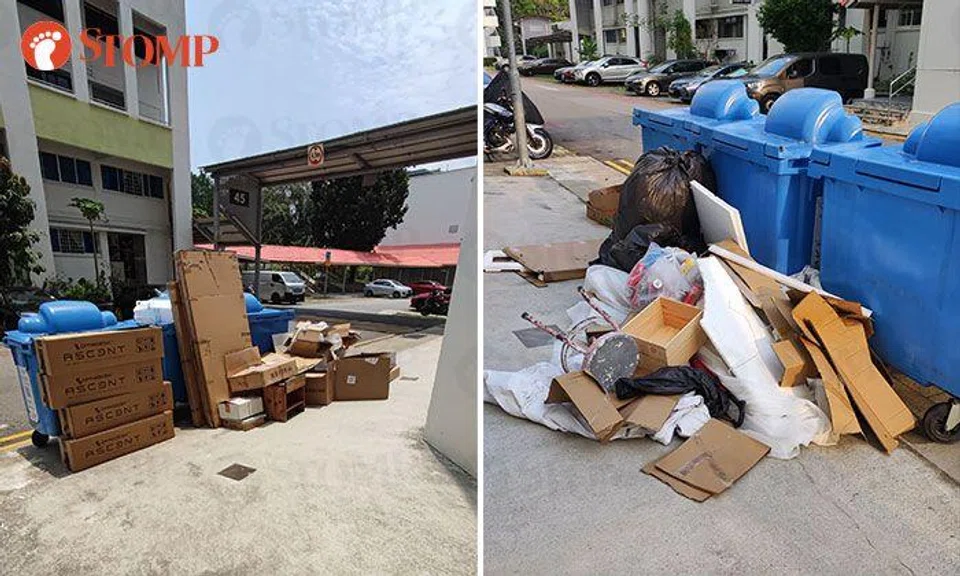 Resident fed up with 'persistent and irresponsible' dumping at Lengkok Bahru block