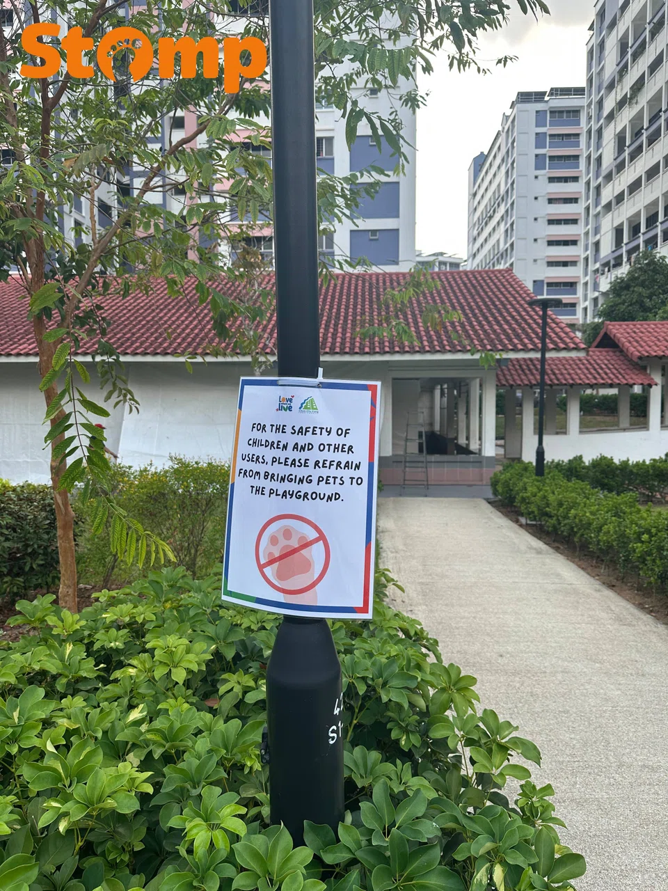 Posters seen at Choa Chu Kang playground after dog incident