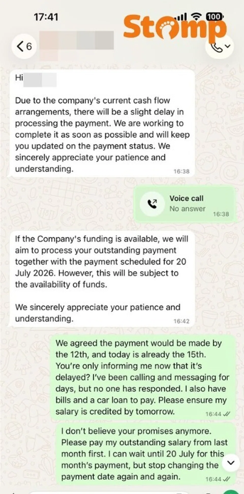 Employees face delayed and unpaid salaries from S’pore events company, TADM assisting