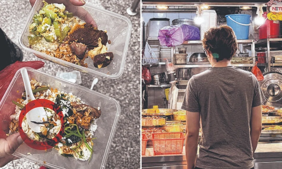 ‘If it’s fine, then you eat’: Customer challenges mixed rice worker after finding 4cm-long centipede in food