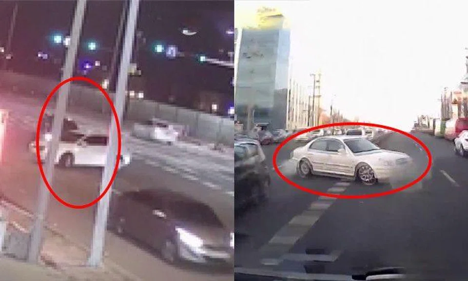 The worst type of drivers who appear out of nowhere and then play the victims