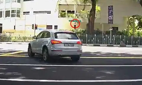 Driver who beat red light -- are you in such a rush that it is ok to endanger pedestrians' lives?