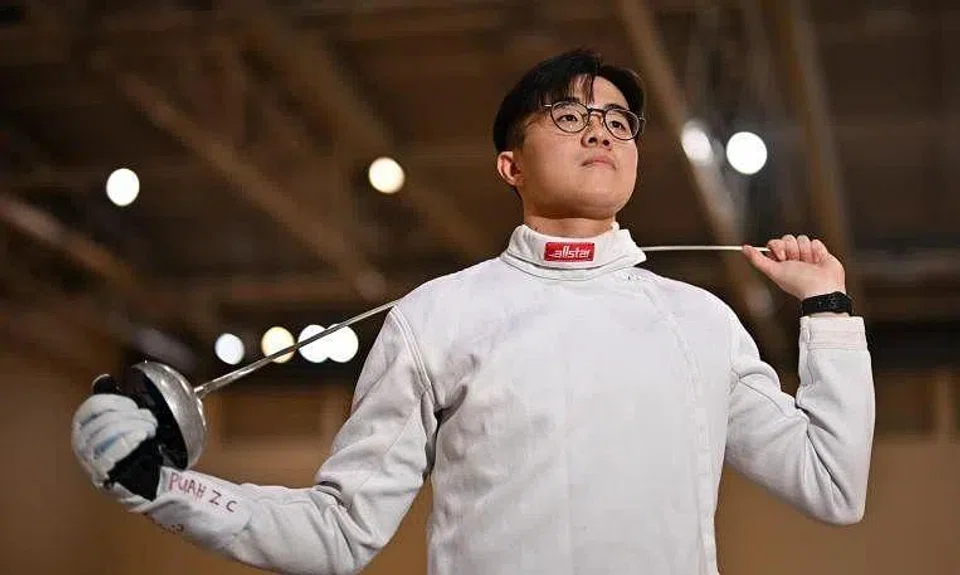 National fencing champion Puah Zee Cher, who flew to France on May 14 for his next international competition, is aiming for a SEA Games gold medal.