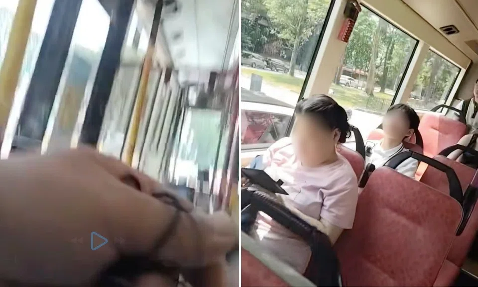man gives out earphones to barebeating commuters on public buses