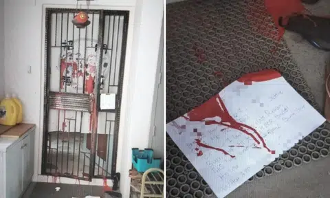 Man nabbed for loanshark harassment after doors were splashed with red paint in Pasir Ris