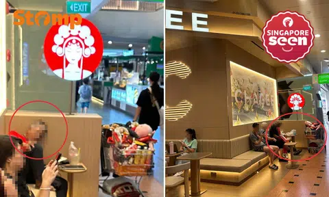Elderly man with trolley seen at 24-hour Chagee outlet in Jurong Point for ‘a few months’ worries Stomper