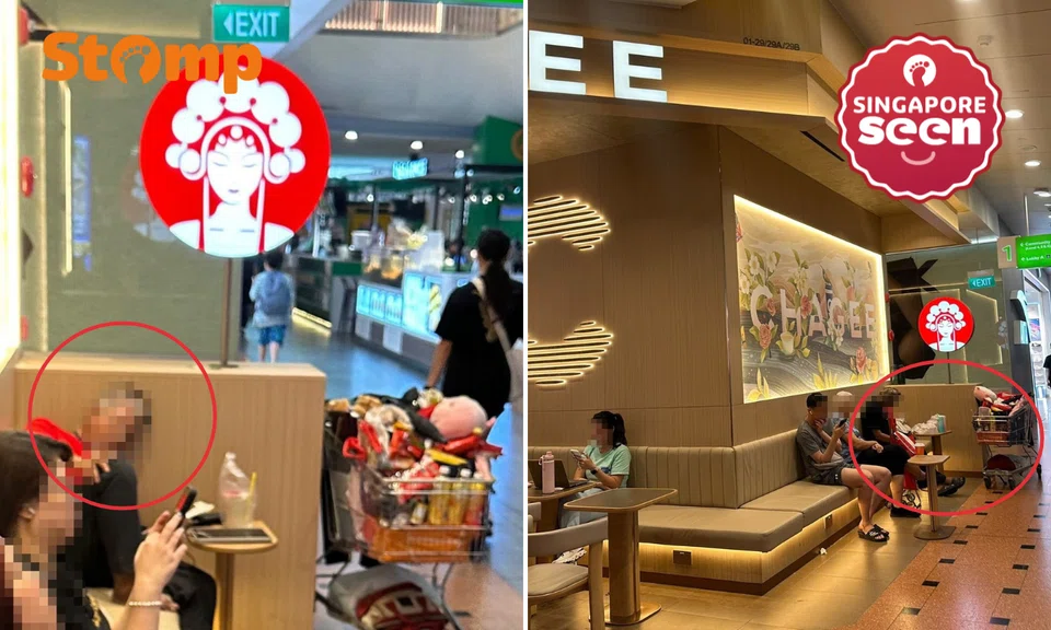 Elderly man with trolley seen at 24-hour Chagee outlet in Jurong Point for ‘a few months’ worries Stomper