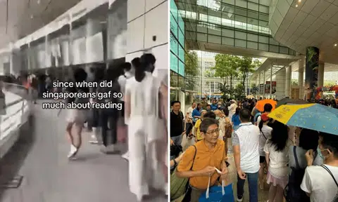 Long queues for free books at NLB -- but are Singaporeans really reading?