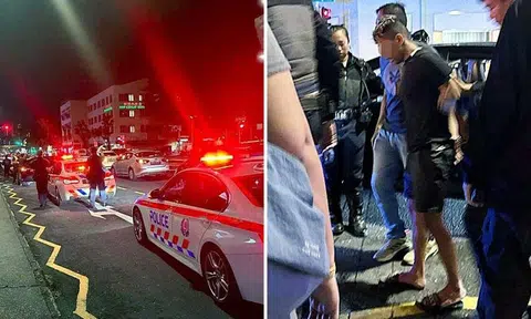Motorcyclist arrested for possessing weapon, traffic offences after running away from police in Geylang