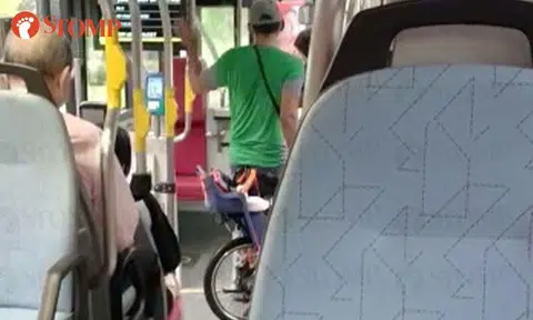 Cyclist scolds bus captain for not waiting for him to board, but are bicycles even allowed on buses?
