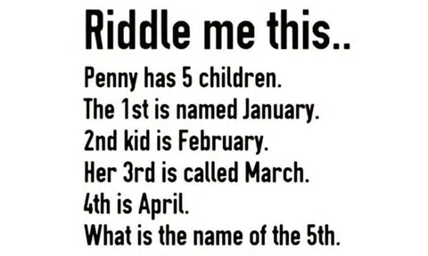 Any geniuses out there able to solve this baffling riddle?