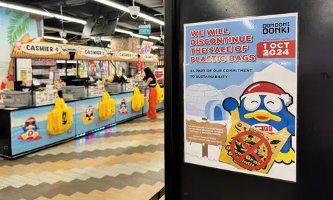 Some shoppers call Don Don Donki stopping sale of plastic bags for sustainability 'hypocritical'