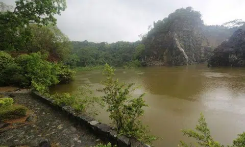 The 72-year-old woman was taken conscious to Ng Teng Fong General Hospital after being rescued from the lake using a life buoy and ladder, the Singapore Civil Defence Force said. PHOTO: SHIN MIN DAILY NEWS