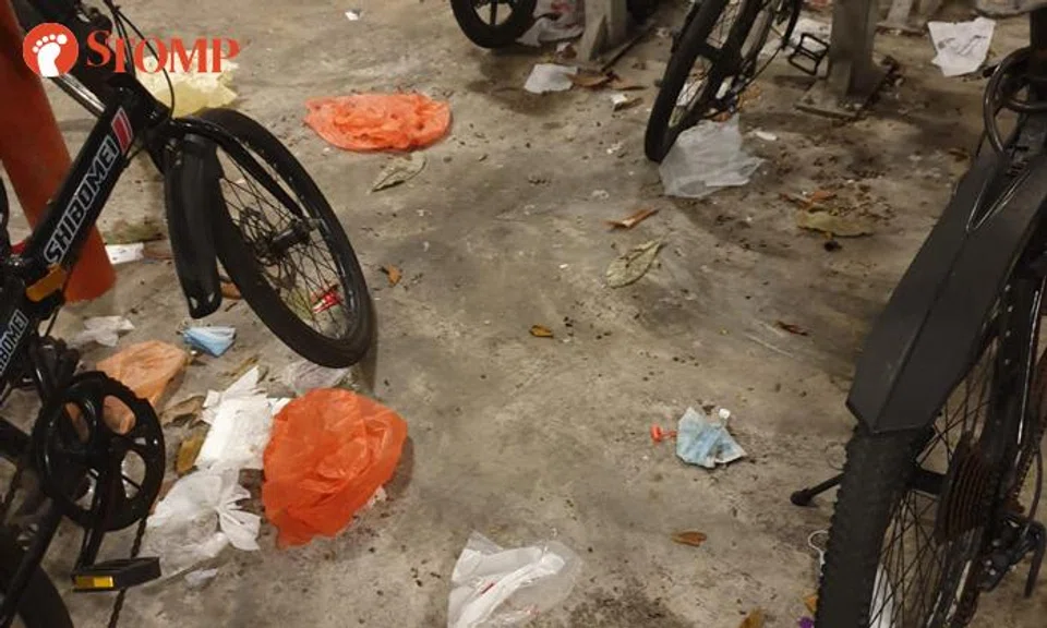 Filthy bicycle parking area at Yishun MRT station 'suddenly becomes clean': Passer-by