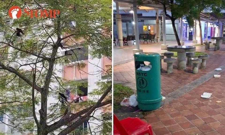 Stomper Meng shared photos of the rubbish left behind at Block 745 Yishun Street 72.