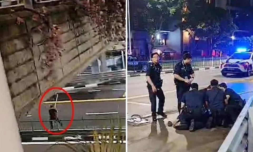 Man arrested after allegedly wielding rod in Aljunied