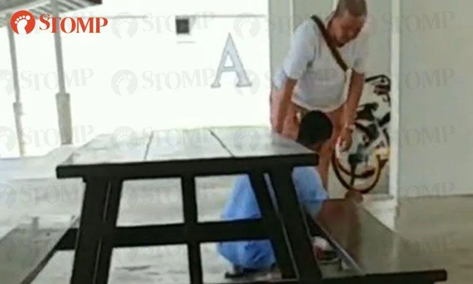 Man hurls vulgarities at worker at Yishun void deck