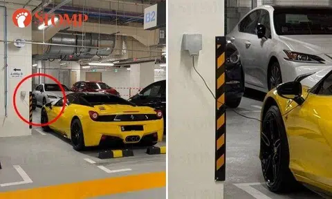 Is Ferrari 'stealing' electricity in SGH carpark?