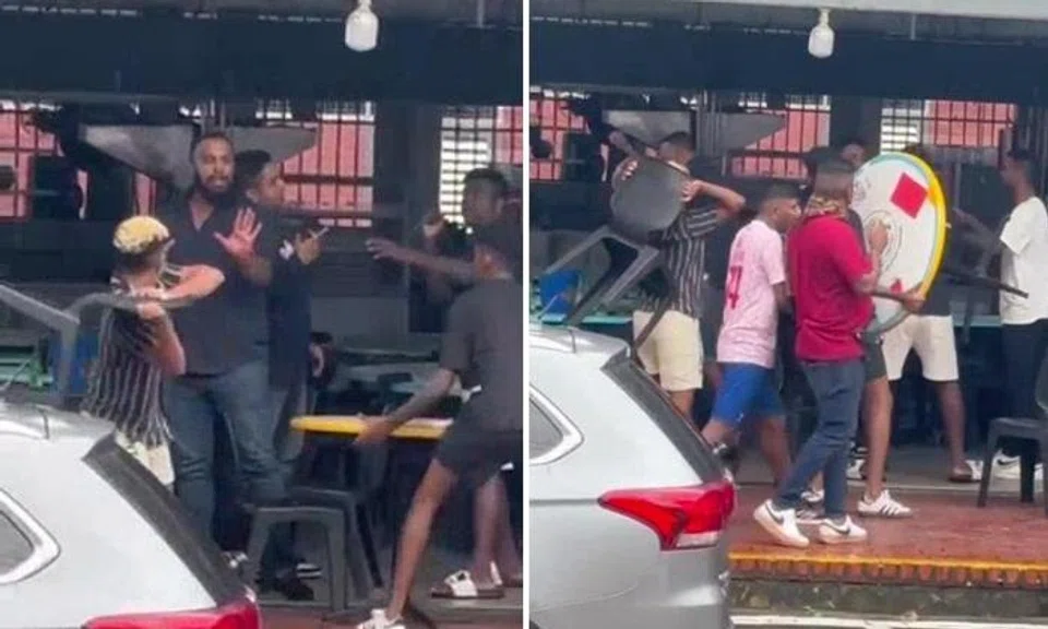 Chairs and tables thrown in Toa Payoh brawl: 3 men arrested for rioting, police looking for others