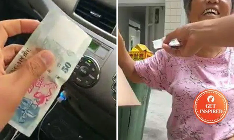 Kind man gives auntie $50 on CNY and tells her to stop working: "Seeing her smile made me happy"