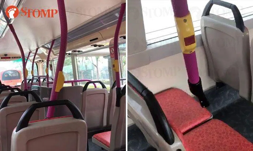 SBS Transit apologises to commuters for inconvenience caused after pole comes loose on bus
