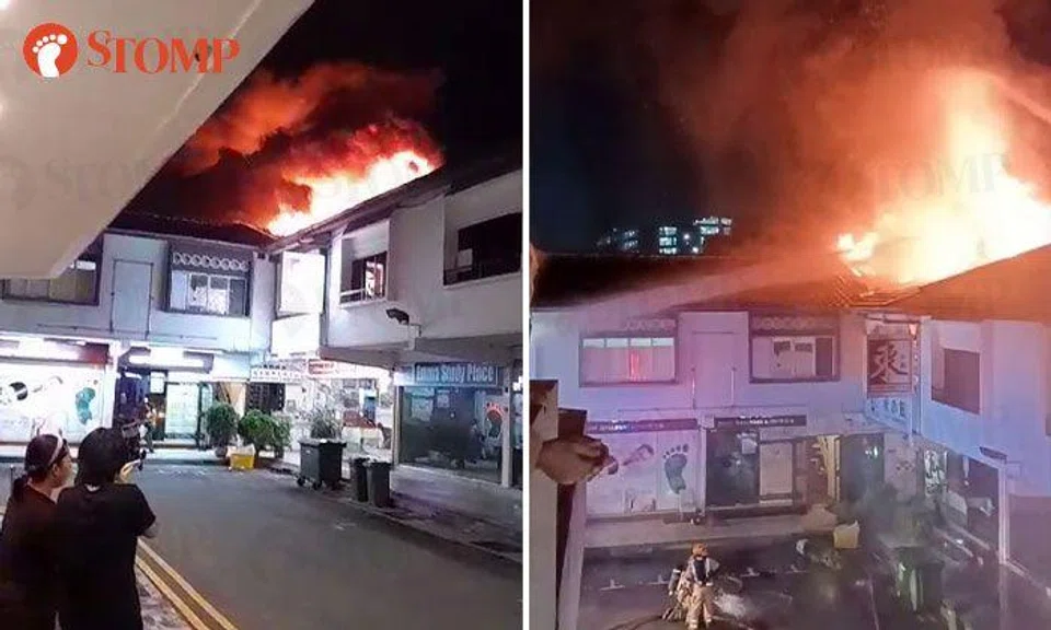 40 firefighters deployed to battle 'intense' blaze at Sembawang shophouse