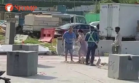 Restaurant owner arrested for criminal intimidation after threatening road worker with hammer