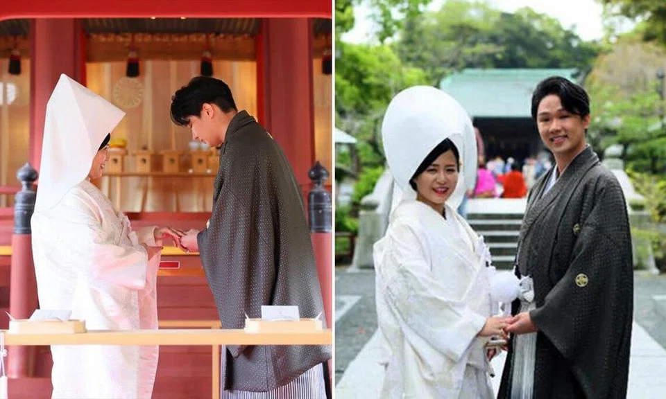 Chen Xi and Japanese wife’s wedding in Japan