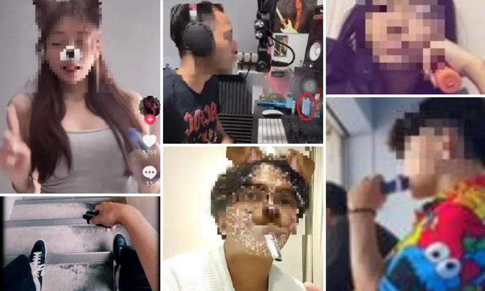 HSA fined eight people who posted photos or videos of themselves with vapes on social media.