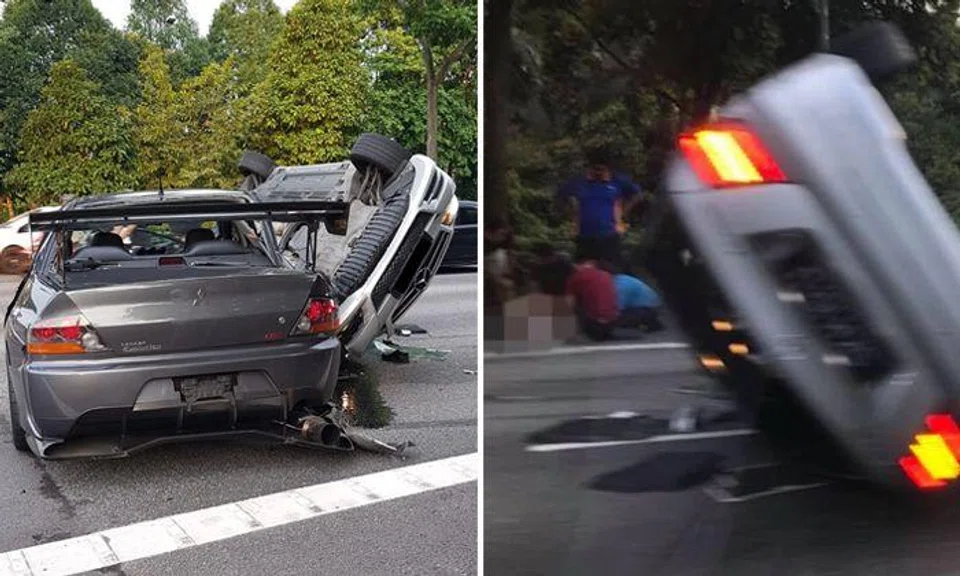 46-year-old Merc driver dies after car flips in accident along BKE