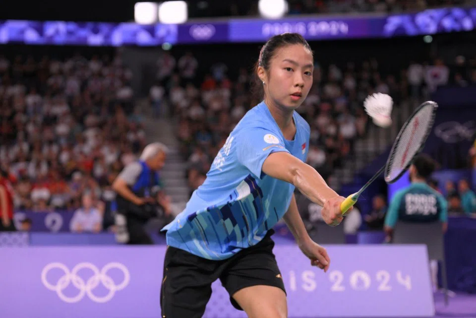 Singapore's Yeo Jia Min, seen here at the Paris 2024 Olympics, has made it to the German Open final with a 21-19, 22-20 win over Denmark's Mia Blichfeldt.