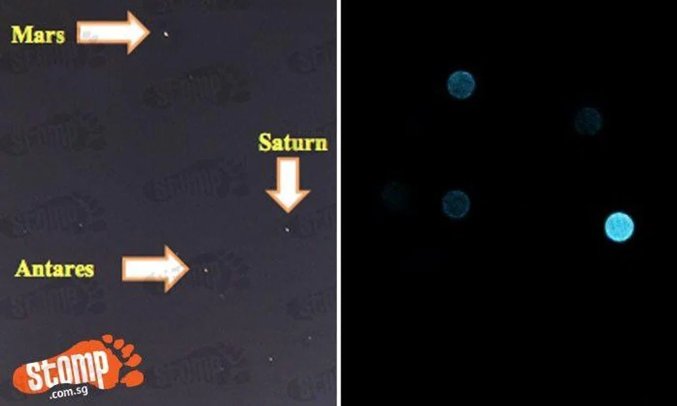 Stomper captures Mars and Saturn -- and the Subaru logo in the skies