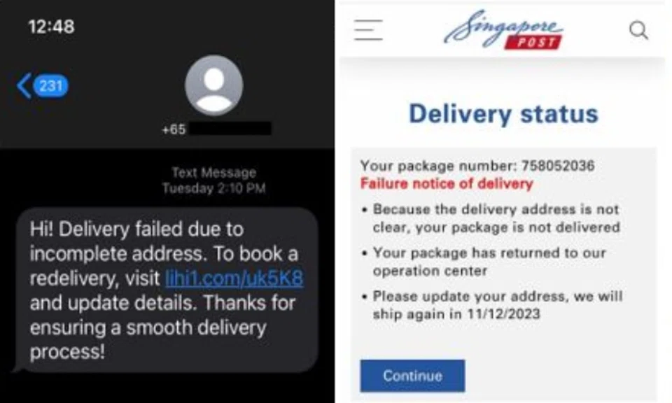 The victims would receive a text message or email requiring additional payment to facilitate the delivery of their purchased items.