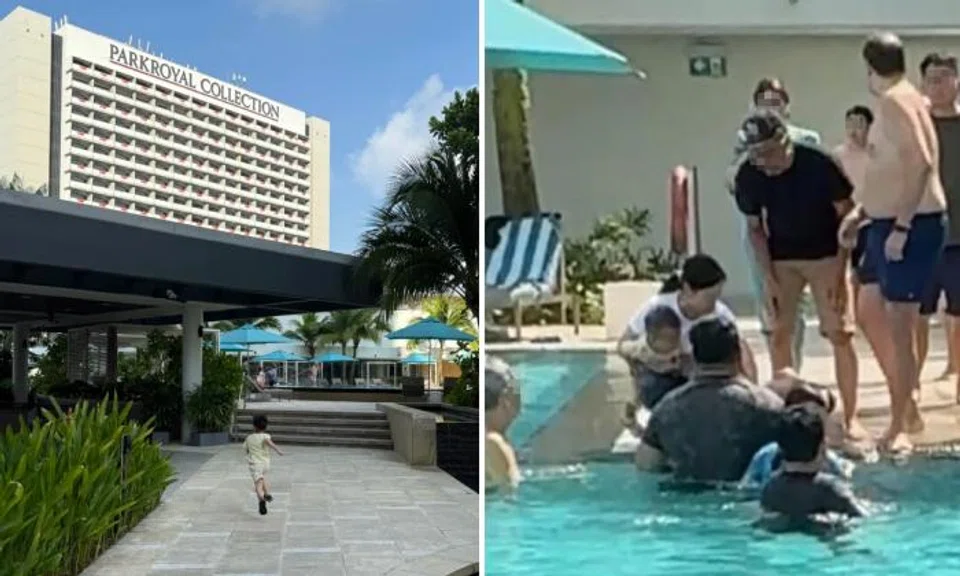 A hotel guest identified the quick-thinking bystander as a male tourist in a black shirt and a baseball cap.