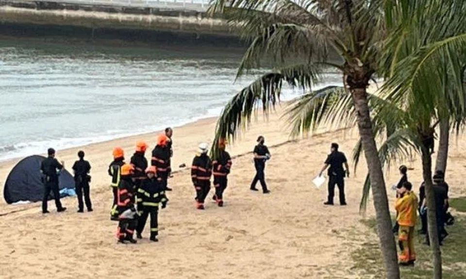 SCDF said it received a call at 7am for a water rescue at 920 East Coast Park, near Carpark C1.