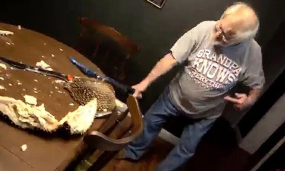 YouTube star flips out after being unable to cut durian with katana and sickle sword