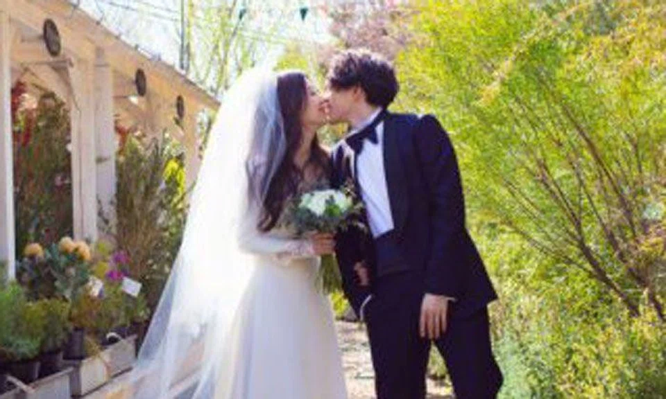 Singer Yoga Lin holds forest-themed wedding dinner in Taipei