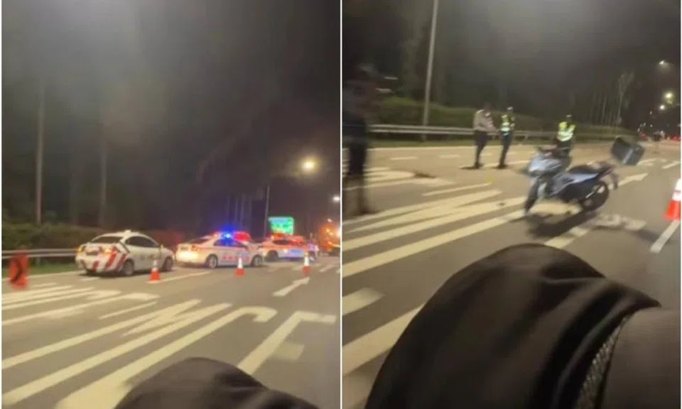 A 31-year-old male motorcyclist was taken unconscious to hospital, where he subsequently died, the police said.