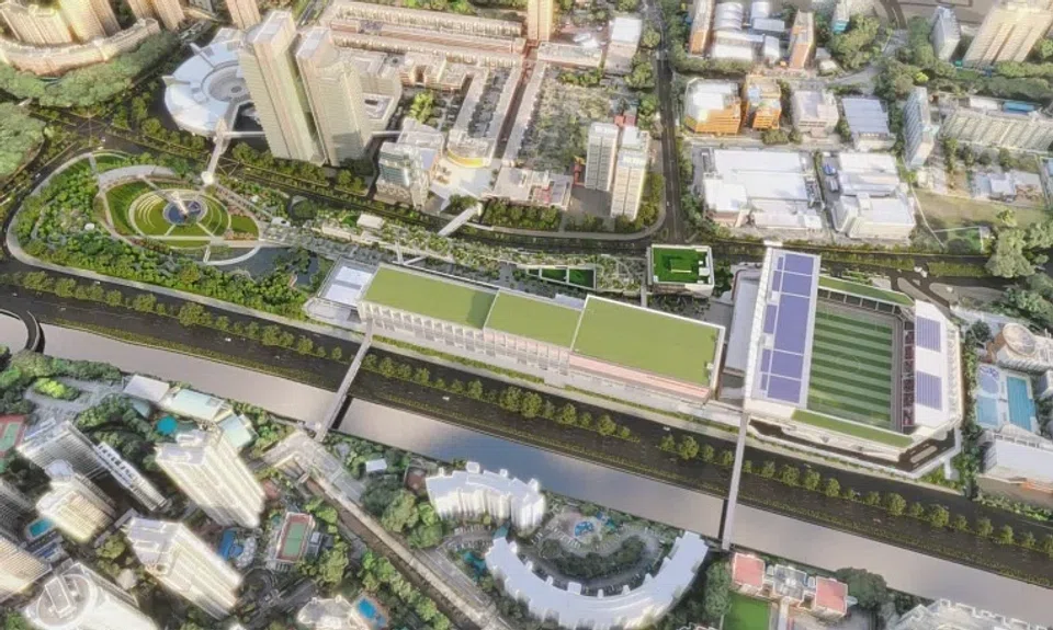 Toa Payoh Integrated Development's facilities include a 2,000-seater aquatic centre with four indoor swimming pools, along with three outdoor leisure pools.