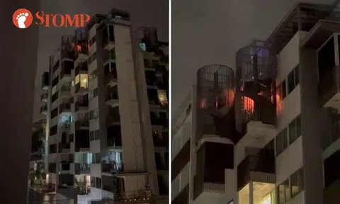 SCDF said that it was alerted to a fire at No. 22 Hillview Terrace at 10.40pm. 