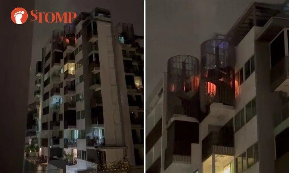 SCDF said that it was alerted to a fire at No. 22 Hillview Terrace at 10.40pm. 