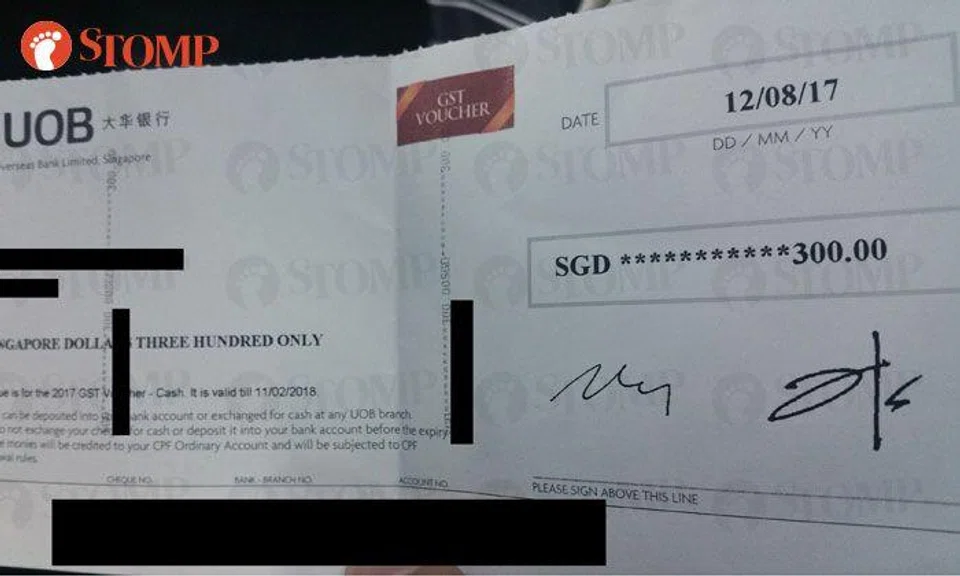 Did you drop a cheque for $300 at Jurong West market?