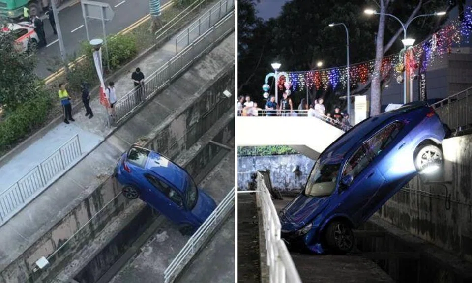 BMW plunges into Queensway Shopping Centre basement carpark, 91-year-old car passenger hurt