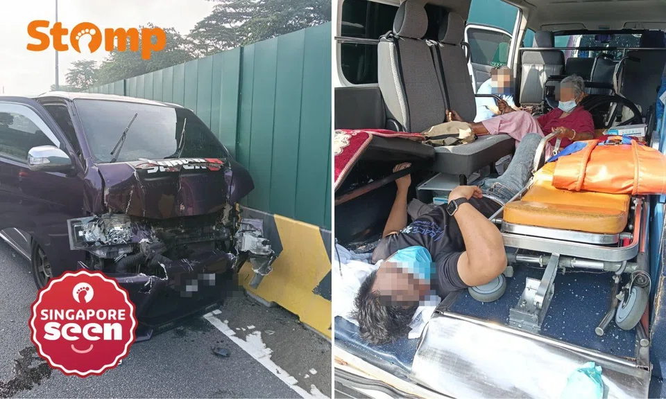 The four-vehicle accident took place around 9.05am on April 29. 