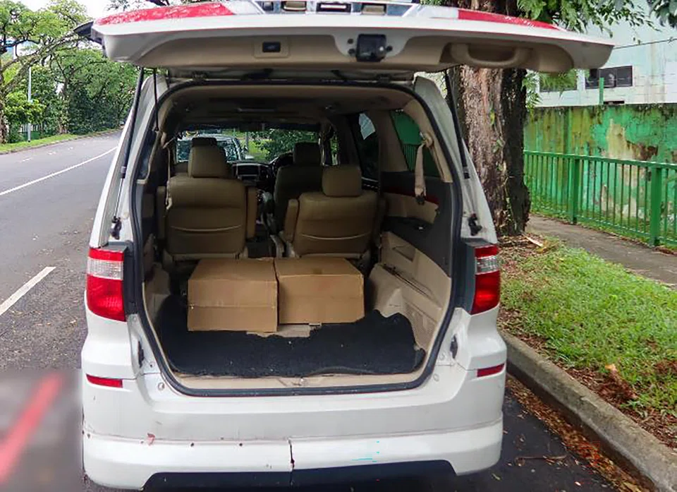 Another 100 cartons were seized from a multi-purpose vehicle.