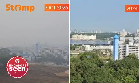 Haze obscures view of Johor for Marsiling resident