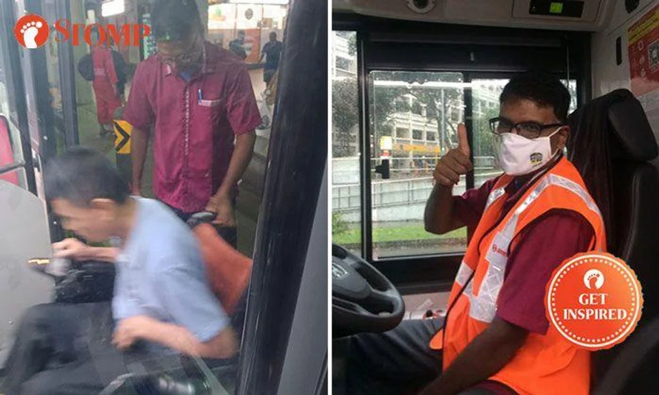 Stomper touched by SMRT bus captain going extra mile to assist wheelchair-bound commuter