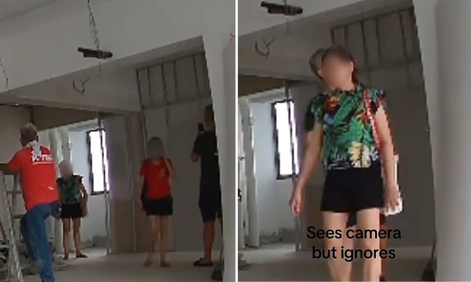 unwanted visitors entering flat undergoing renovation