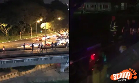 The long walk to Teck Whye for passengers after LRT breakdown